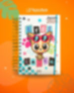 Agenda Chikito Guaguá (17x21.5cm). Pasta dura acolchada, páginas a color y divertidas ilustraciones de Chihuahua.