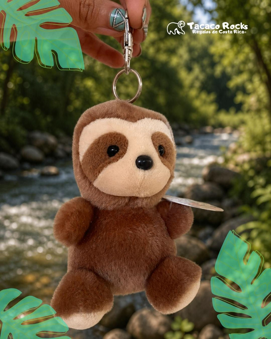 peluche de perezoso, llavero perezoso, peluche adorable, regalo animalitos, peluche Costa Rica, mini peluche