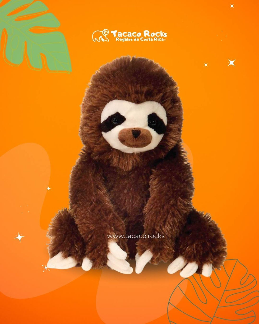 vista de oso perezoso peluche de 23 cm está diseñado para capturar esa esencia con un pelaje de textura ultra suave y esponjo
