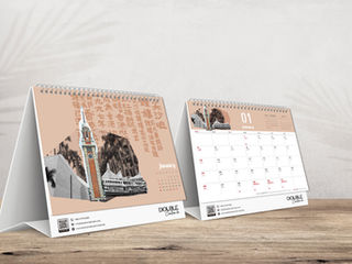 月曆, 月曆訂製, 公司月曆, 枱曆, 月曆設計, calendar, desk calendar, Double Creative HK