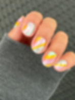 Pastel Pop Nail Wrap on hand model