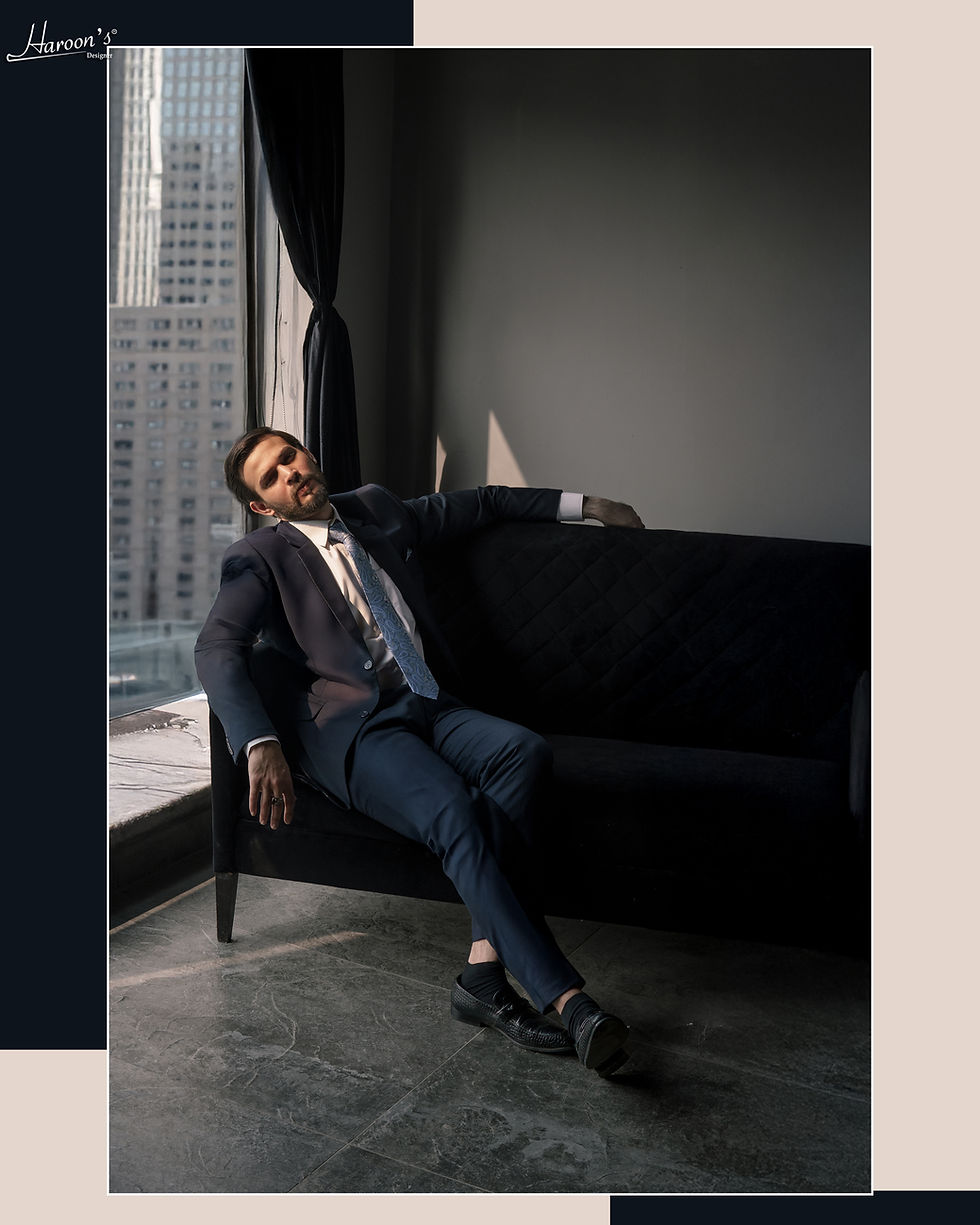 Thumbnail: Noir Luxe – Navy Blue Executive Suit
