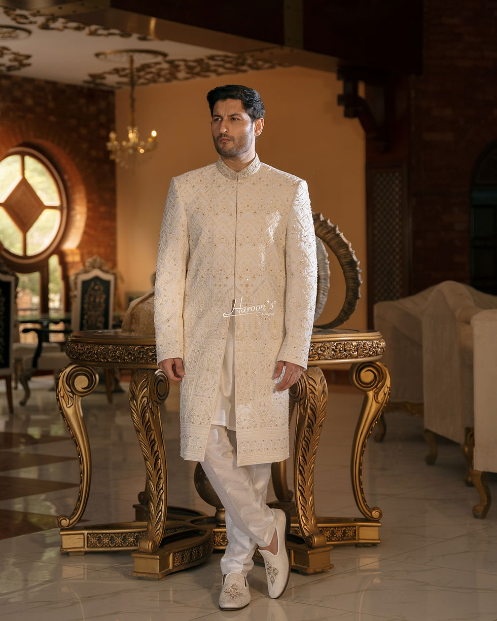 Thumbnail: Off-White Embroidery – Regal & Handcrafted