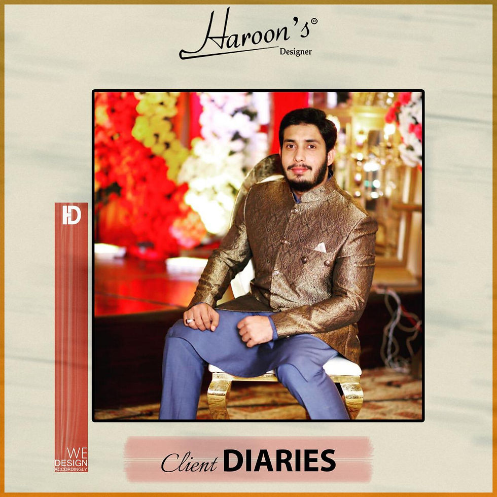 Happy Client at Haroon's Designer