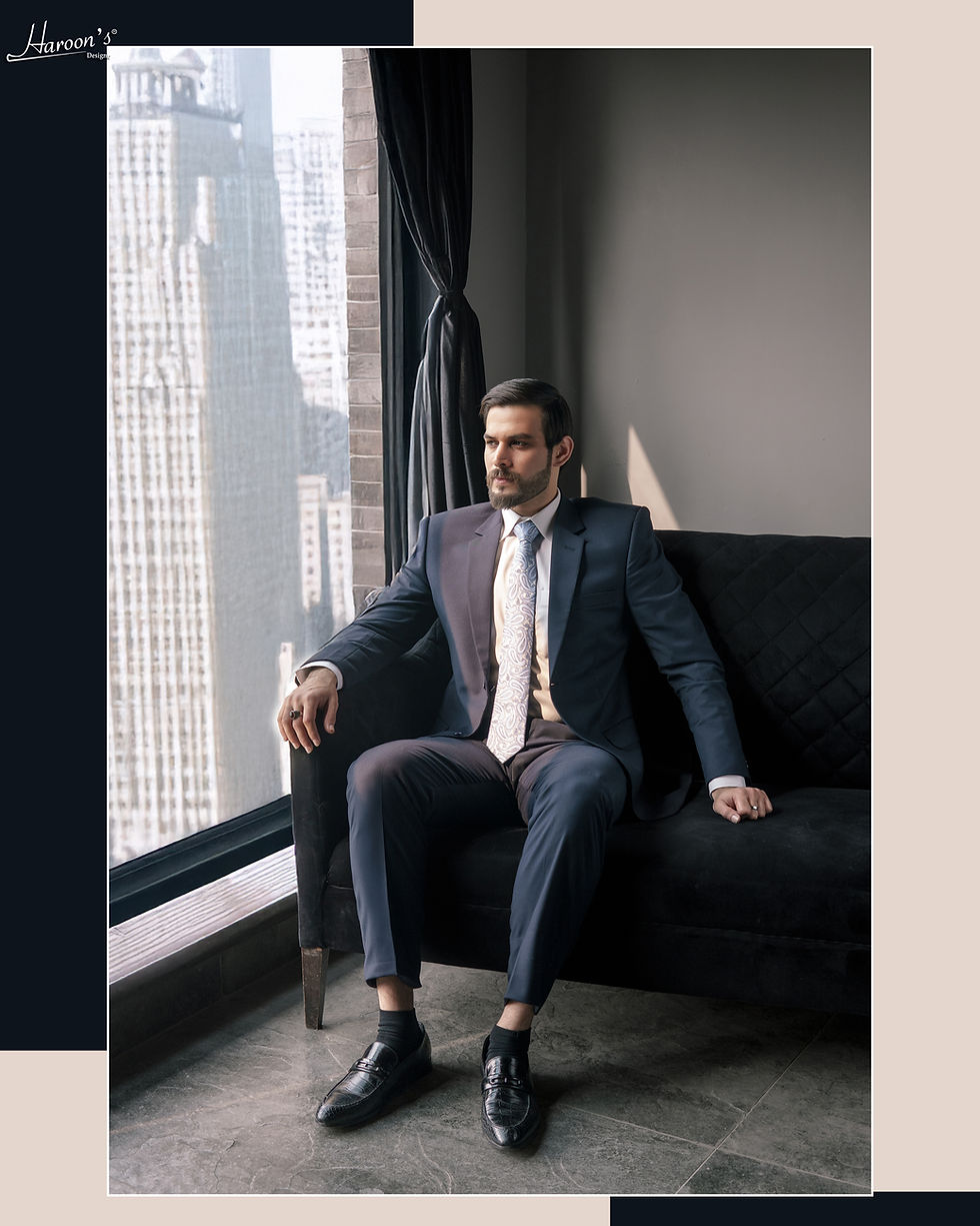 Thumbnail: Noir Luxe – Navy Blue Executive Suit