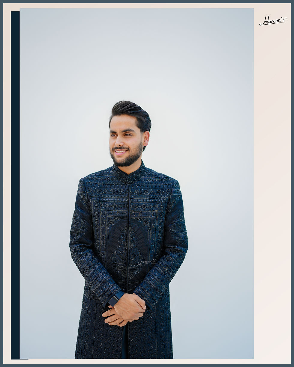 Thumbnail: Royal Black Sherwani