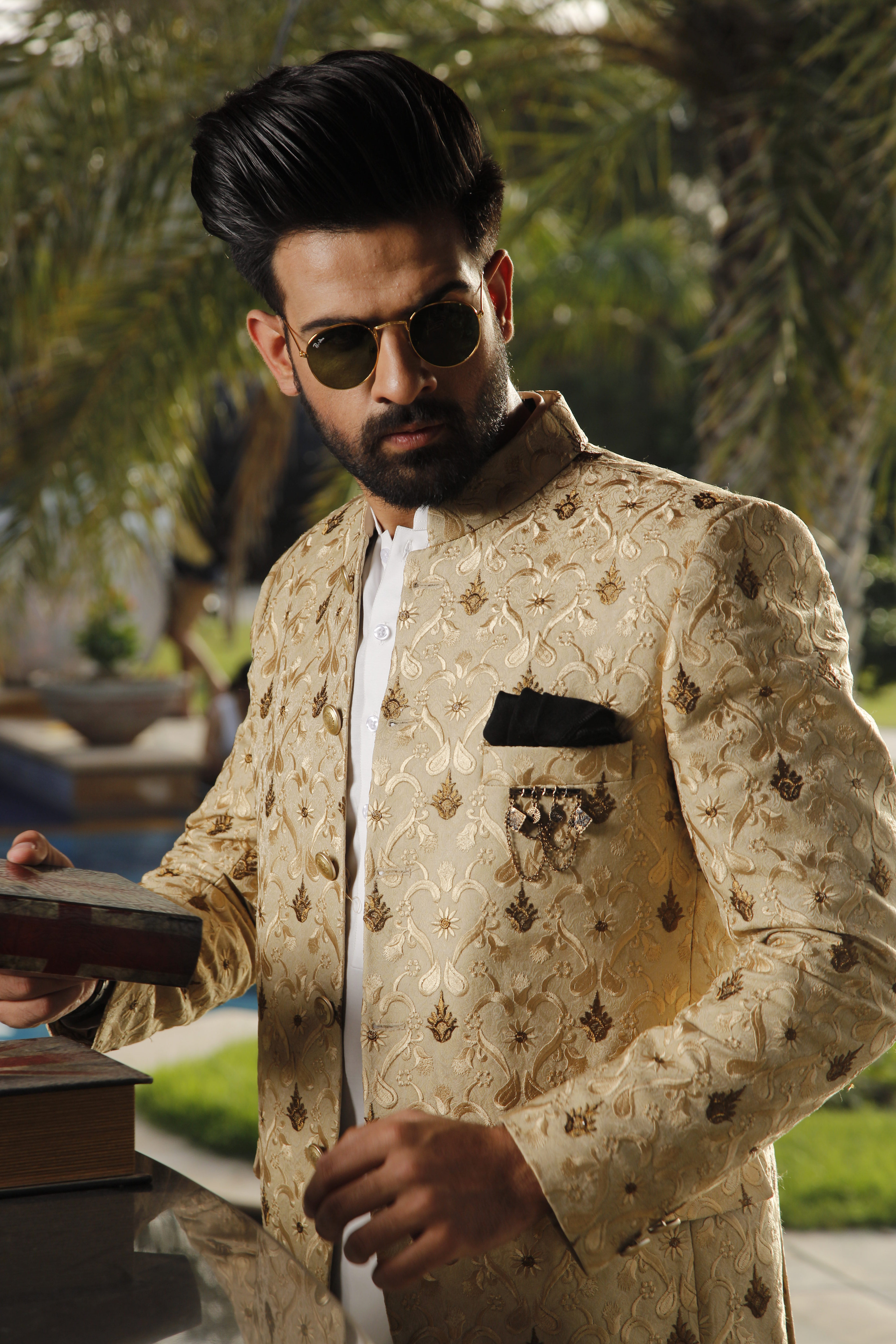 Regal Gold Prince Coat | HaroonsDesigner