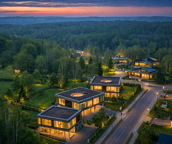 RO16 – vos 16-kos modernių individualių namų kvartalas Pavilnyje. 