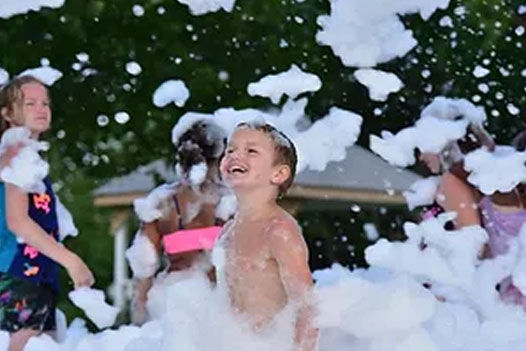Unleash your inner child with a foam party