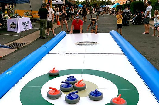 Outdoor Street Curling event