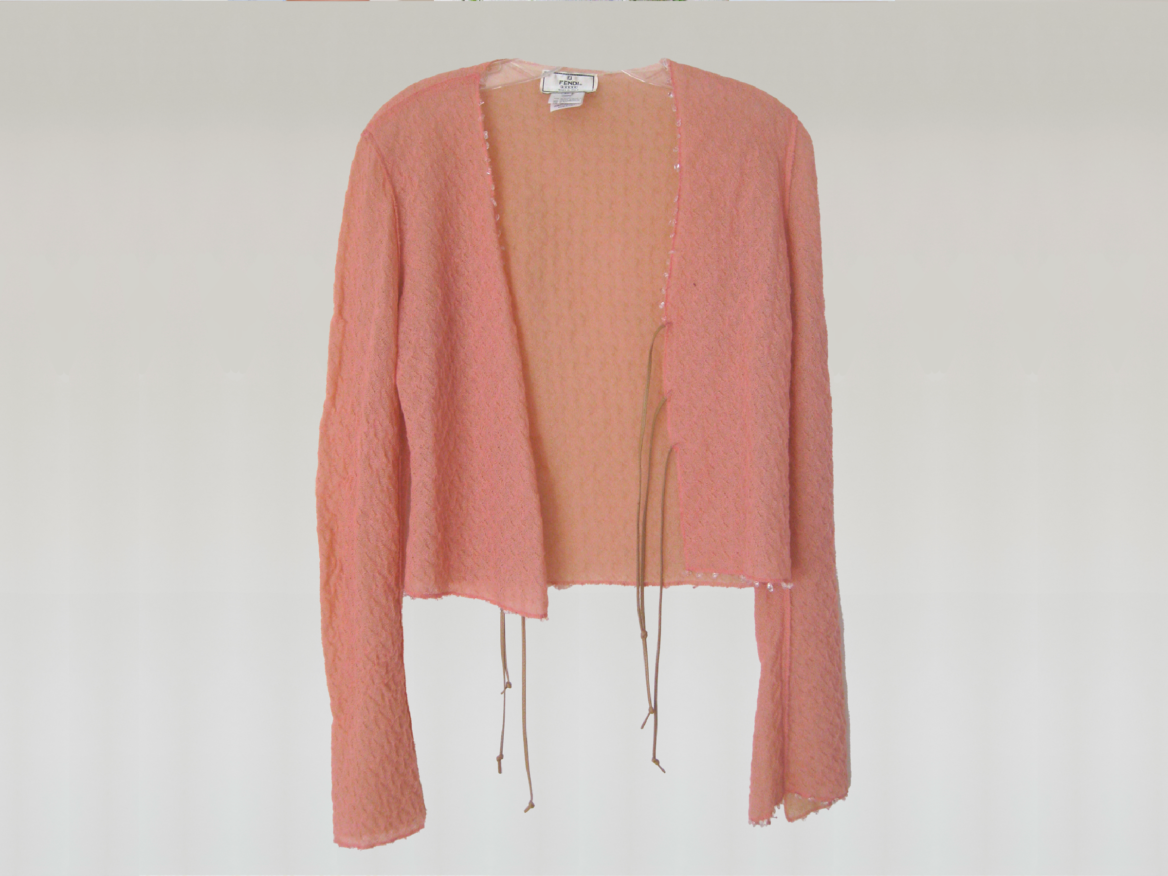 FENDI 1970's Bell Sleeve Cardigan