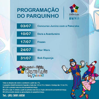 As férias estão acabando, mas no parquinho infantil Pakaraka do Pátio Dom Luis a diversão não para n