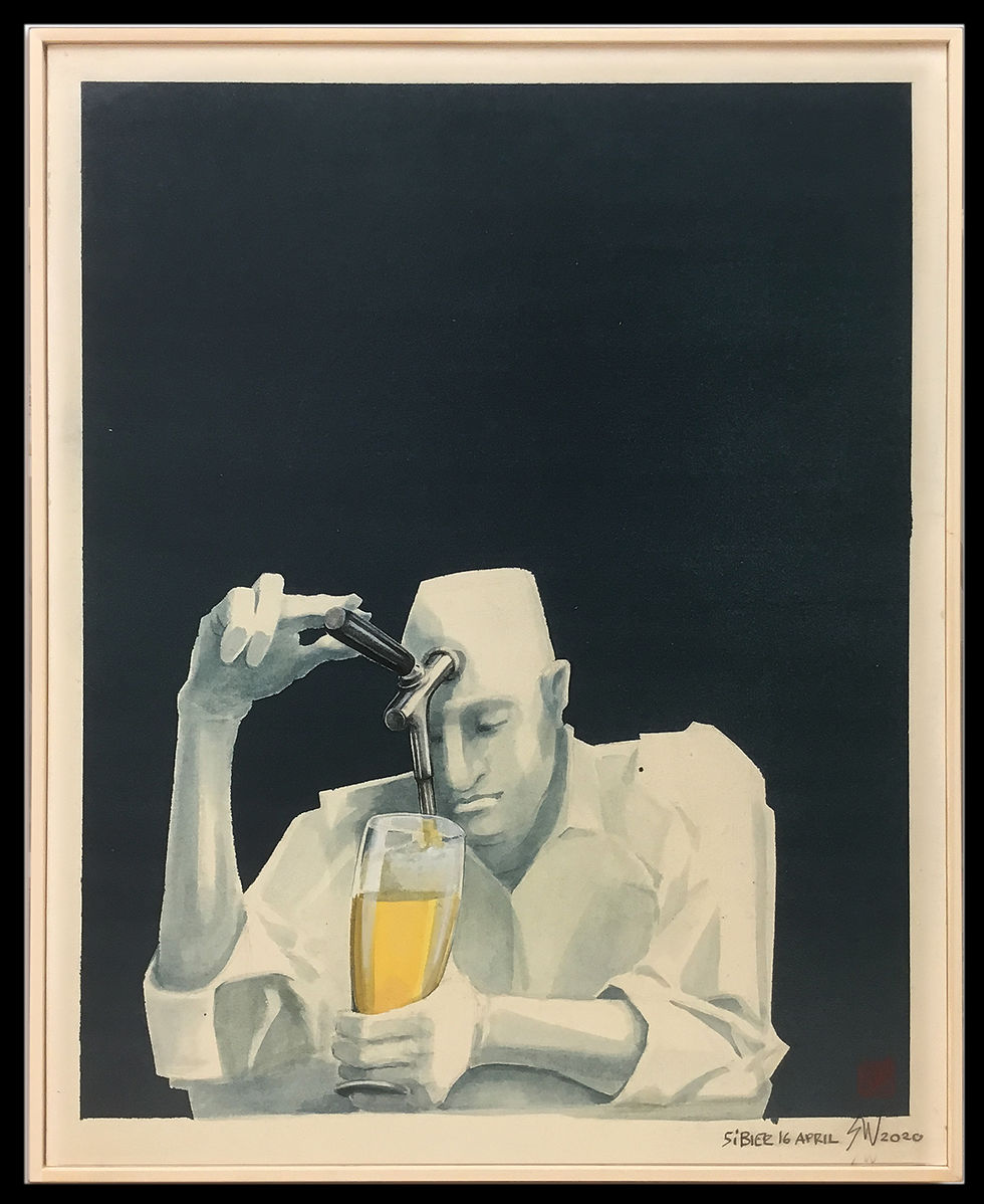 Acryl auf Pappe, 57x80 cm