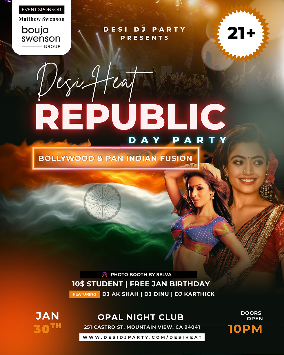 Desi Heat: Republic Day Party | Jan 30 | Friday | Opal Night Club