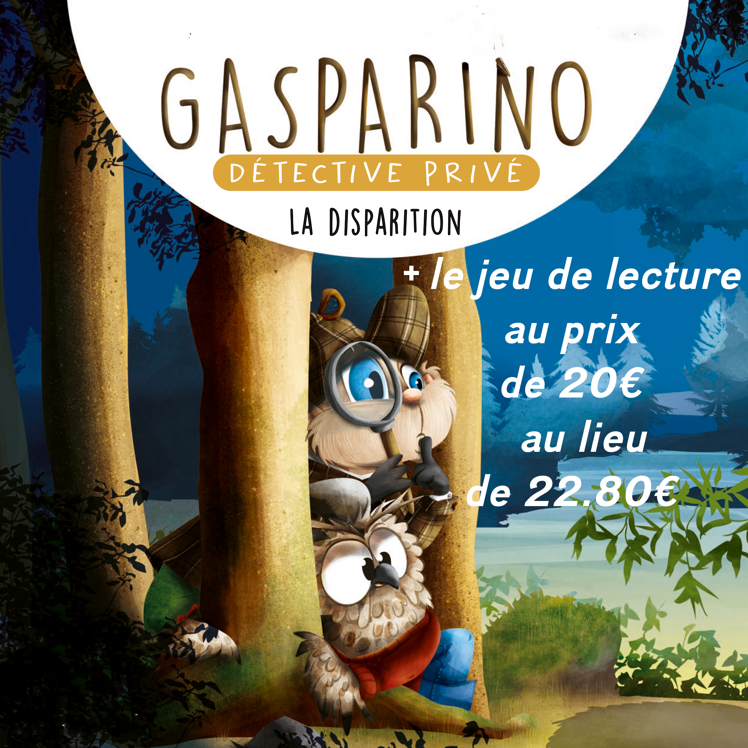 Album + jeu lecture - Gasparino détective privé - World of cats