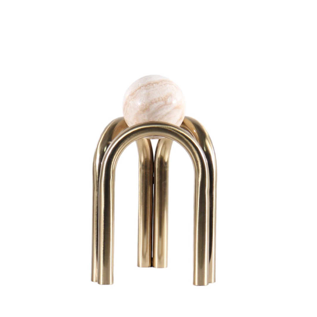 Modern Sculptural Marble Sphere