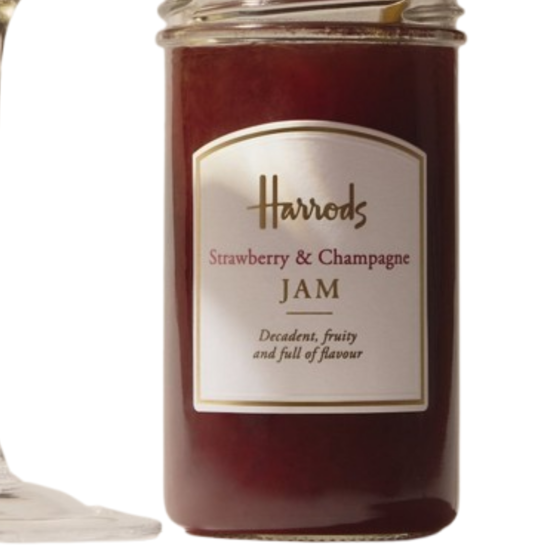 Harrods Strawberry & Champagne Jam Decadent, Fruity And Full Of Flavour, 285g