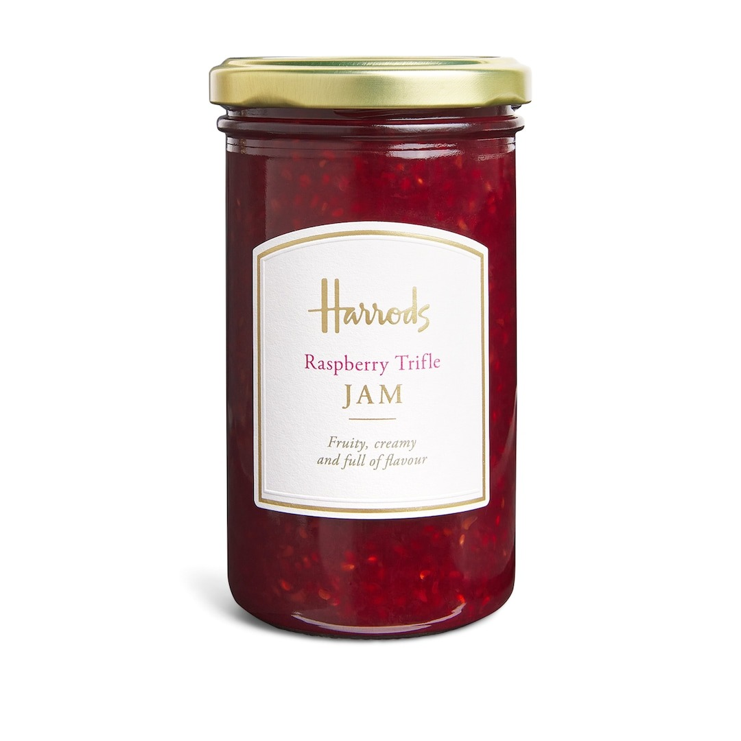 Harrods Raspberry Trifle Jam Fruity, Creamy And Full Of Flavour, 320g