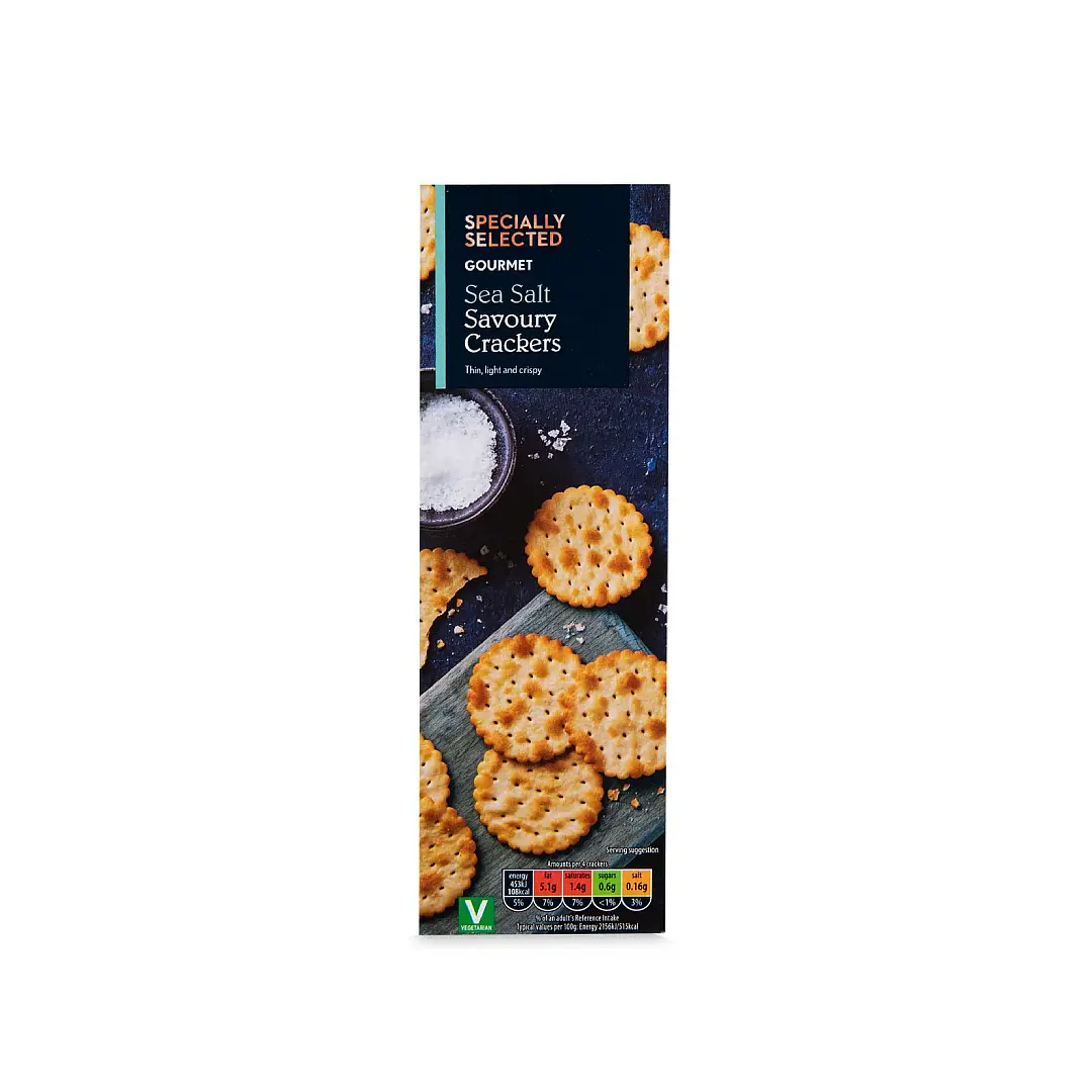 Specially Selected - Gourmet Sea Salt Crackers 185g