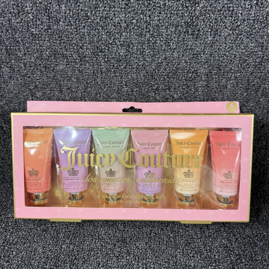 Juicy Couture 6 Pack Hand Lotion Hand Cream