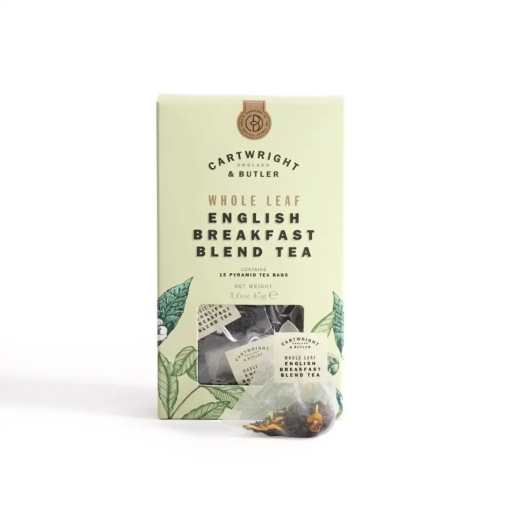 Cartwright & Butler Whole Leaf English Breakfast 15 Pyramid Tea Bags 45g