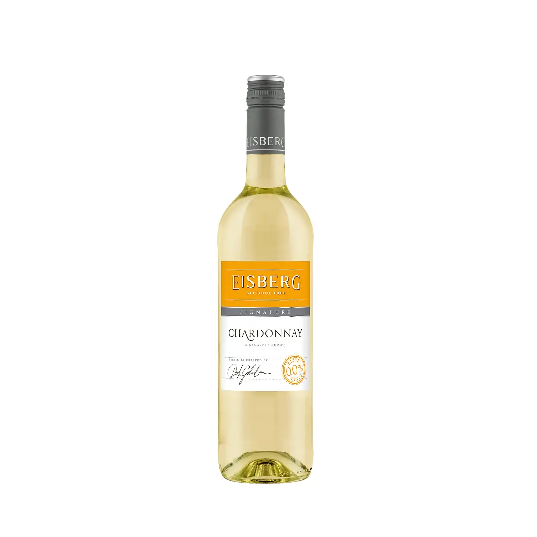Eisberg Chardonnay Alcohol Free White Wine 75cl bottle — crisp, refreshing non-alcoholic white wine with notes of citrus and