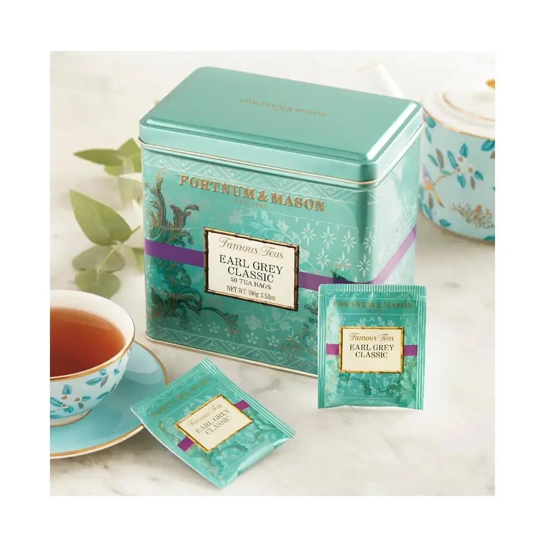 Fortnum & Mason Earl Grey Classic 50 Tea Bags 100g Tin