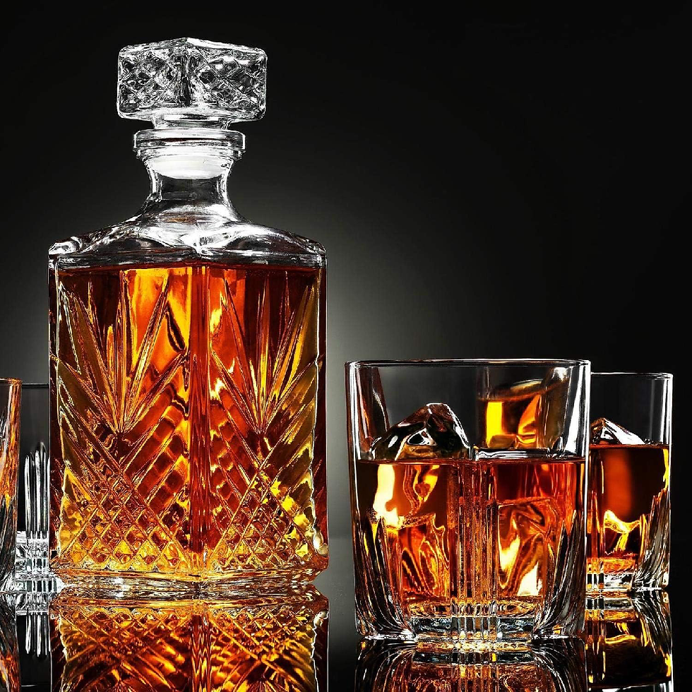 Thumbnail: Whiskey decanter set with glasses