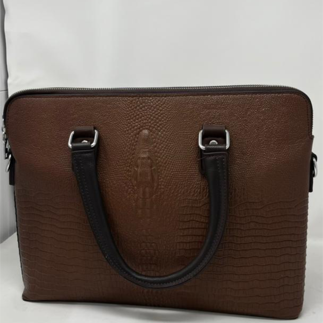 Faux Crocodile Leather Tote Bag