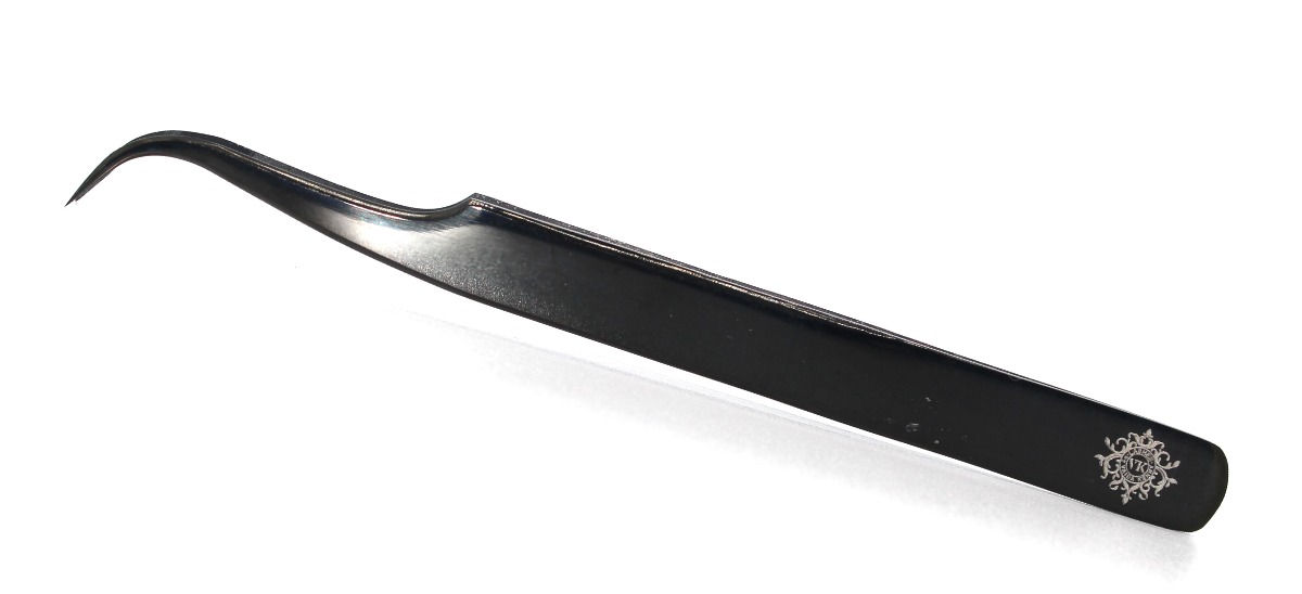 CURVED BLACK TWEEZERS