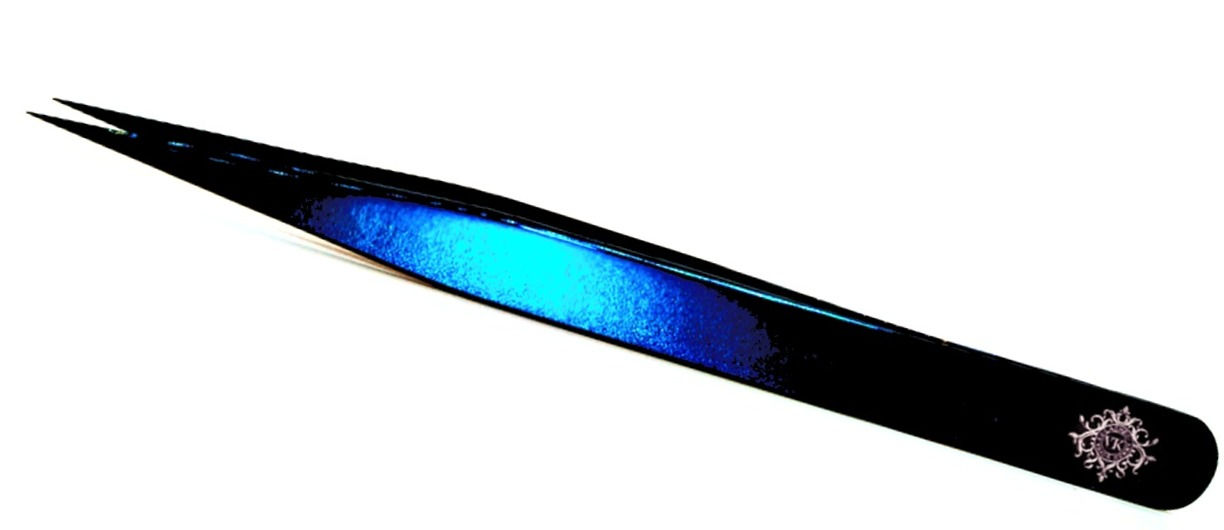 STRAIGHT BLUE TWEEZERS