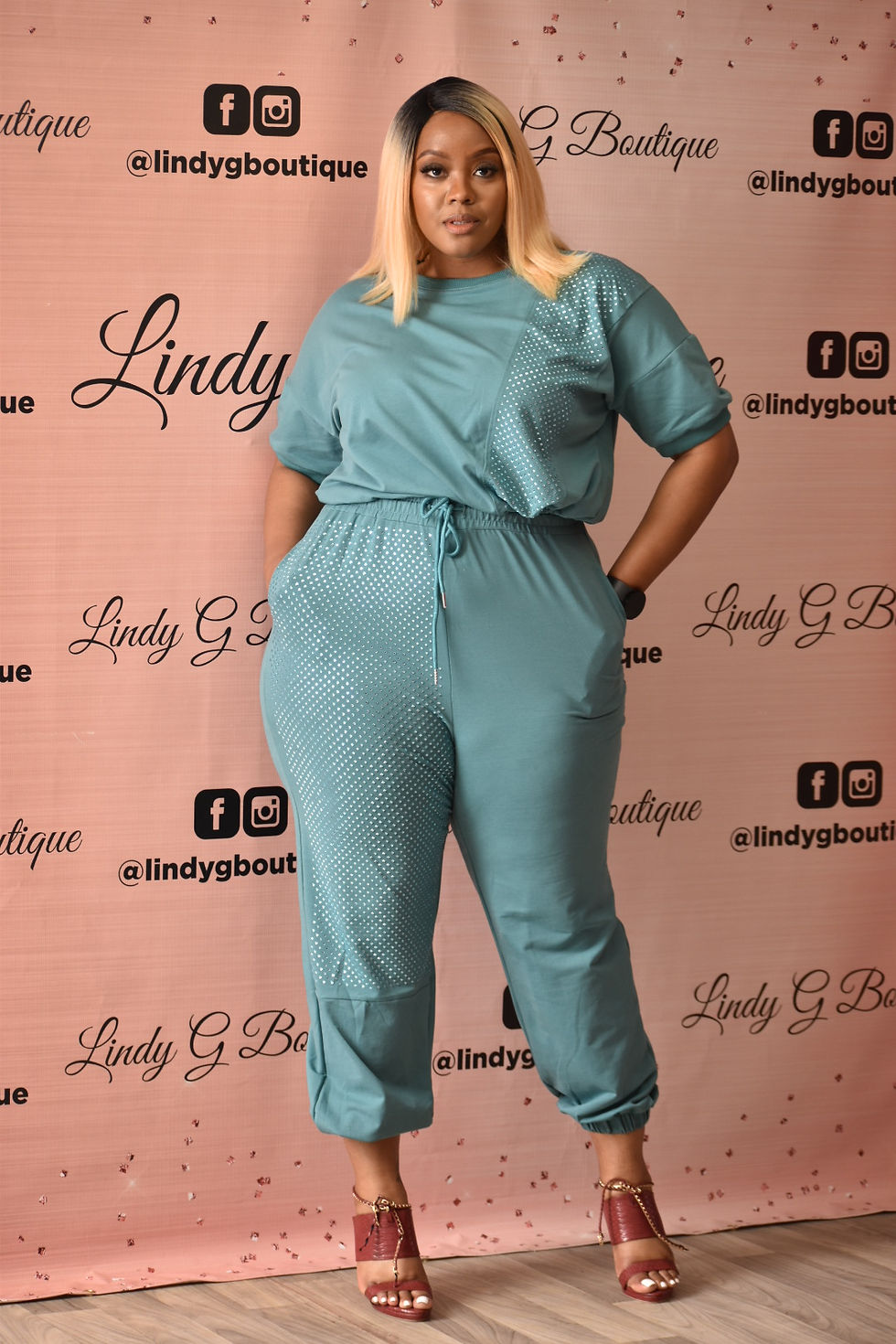 Pretty Soul Pant Set Deep Sea Runway Collection