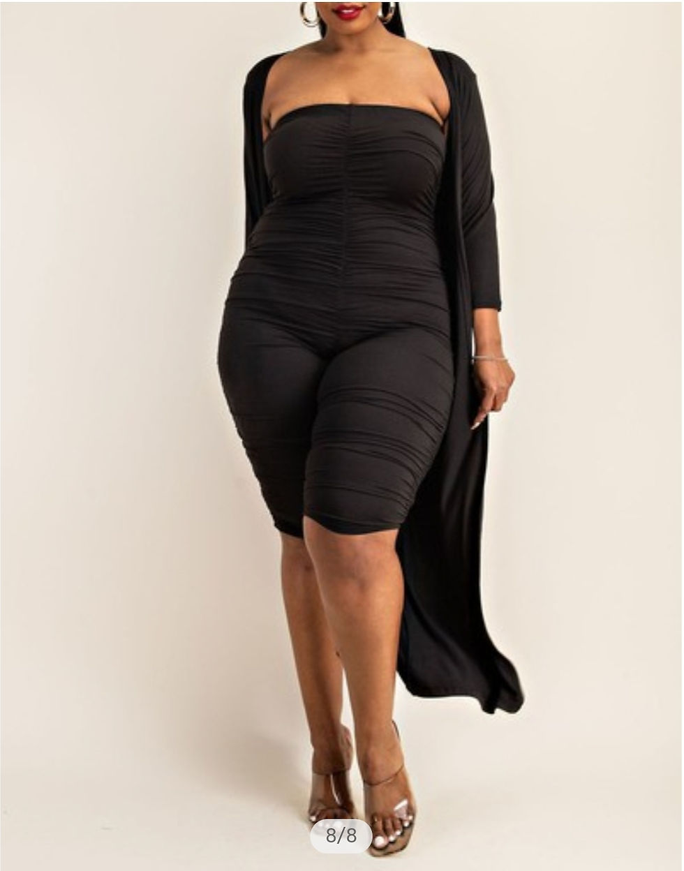 Thumbnail: Ruched Tube Set Black