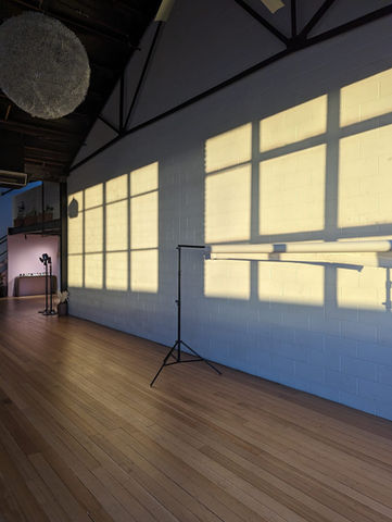 Beautiful light coming through the windows, perfect for moody shoots.