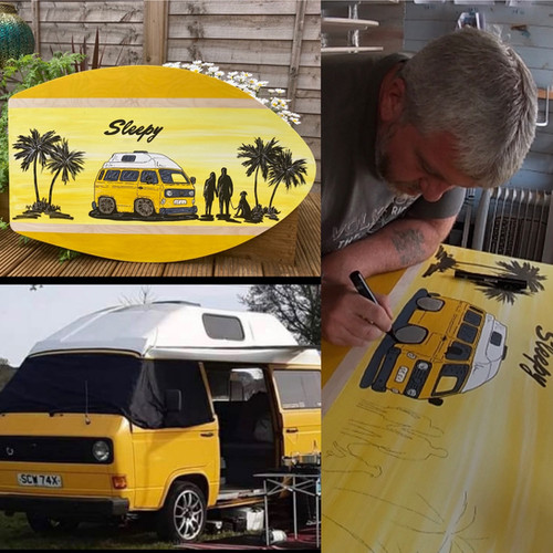 Silhouette Skim Board Table Top 15mm Birch Plywood Custom Landscape