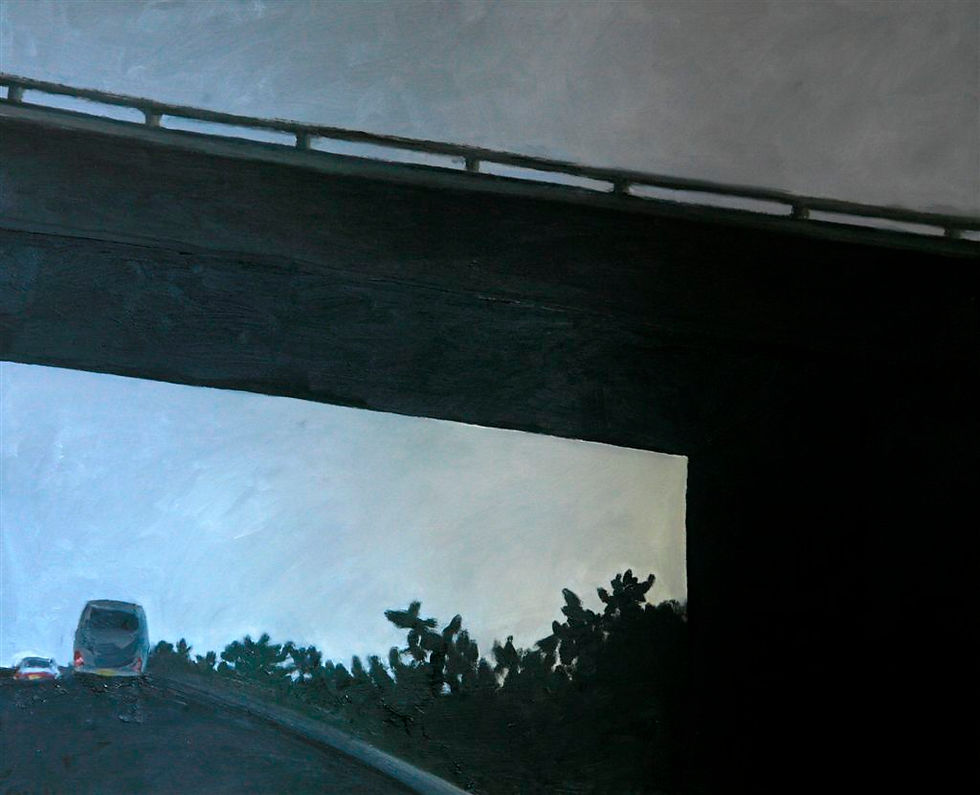road number 6 near Tira, 2010, 50X70