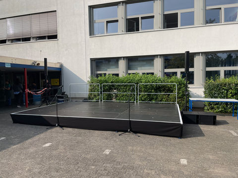 Schulfest Otto-Lilienthal-Realschule Tontechnik für klare Verständlichkeit
