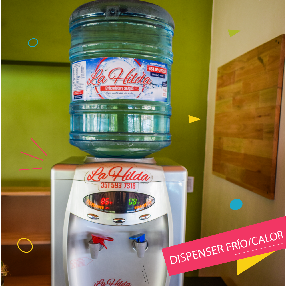 Dispenser Frío/Calor+ 4 bidones 20lts