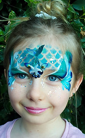 mermaid face paint