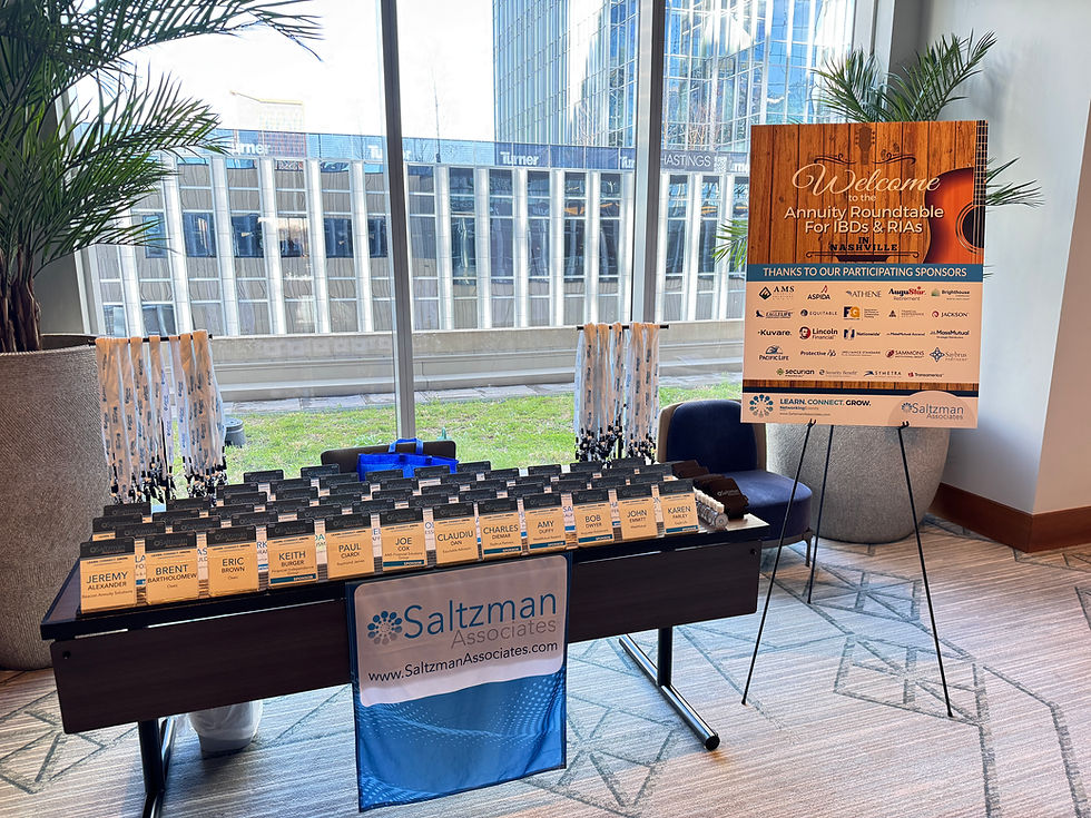 Key Takeaways from the Saltzman Associates Annuity Roundtable for IBDs & RIAs in Nashville