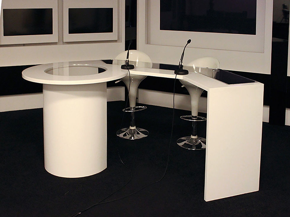 PLATEAU DE TÉLÉVISION - Création, Conception et Réalisation - Décoration et Accessoirisation