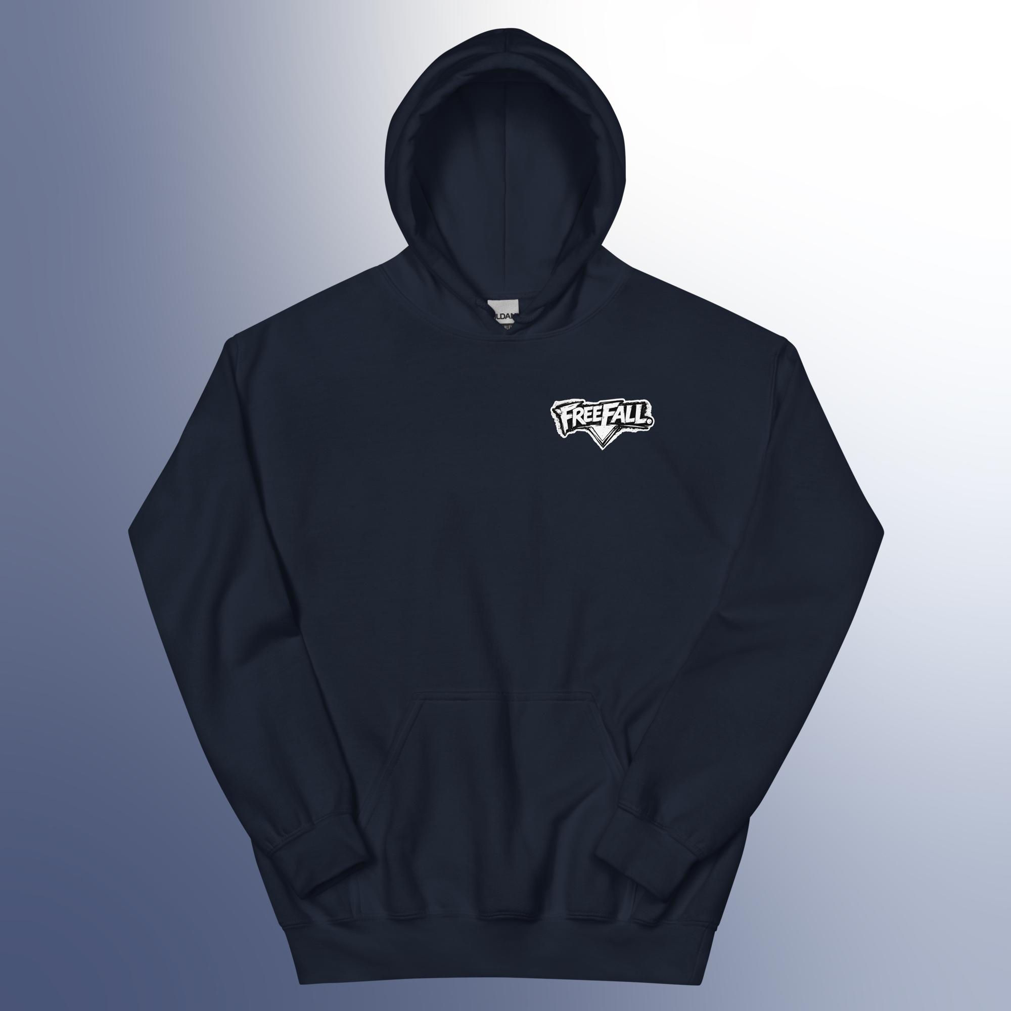 FreeFall. Logo Unisex Hoodie (Navy)
