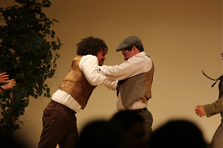 Scene from opera, A Room with a View, a fight in Firenze