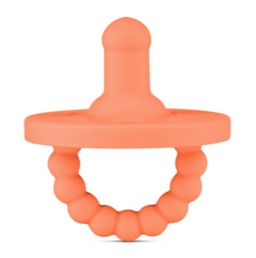 Pumpkin - Cutie PAT Round (0-6m) Pacifier + Teether