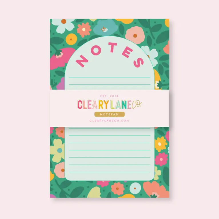 Emerald Meadows Garden 4x6 Notepad