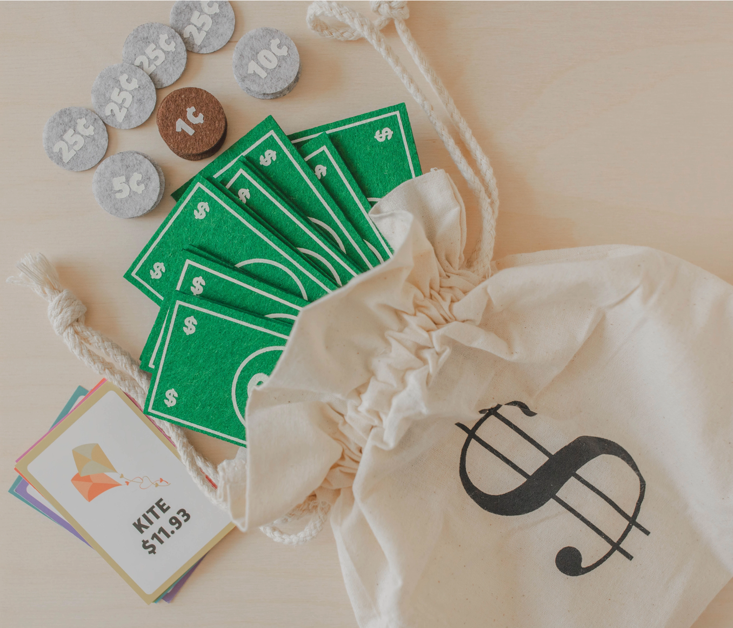 Felt Play Money