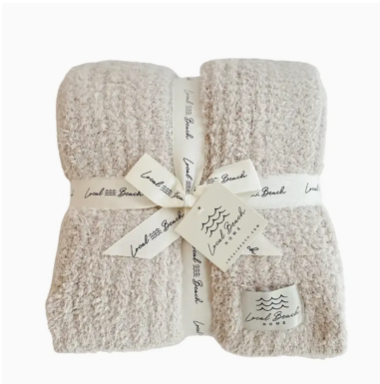 Solid Ribbed Luxe Blanket