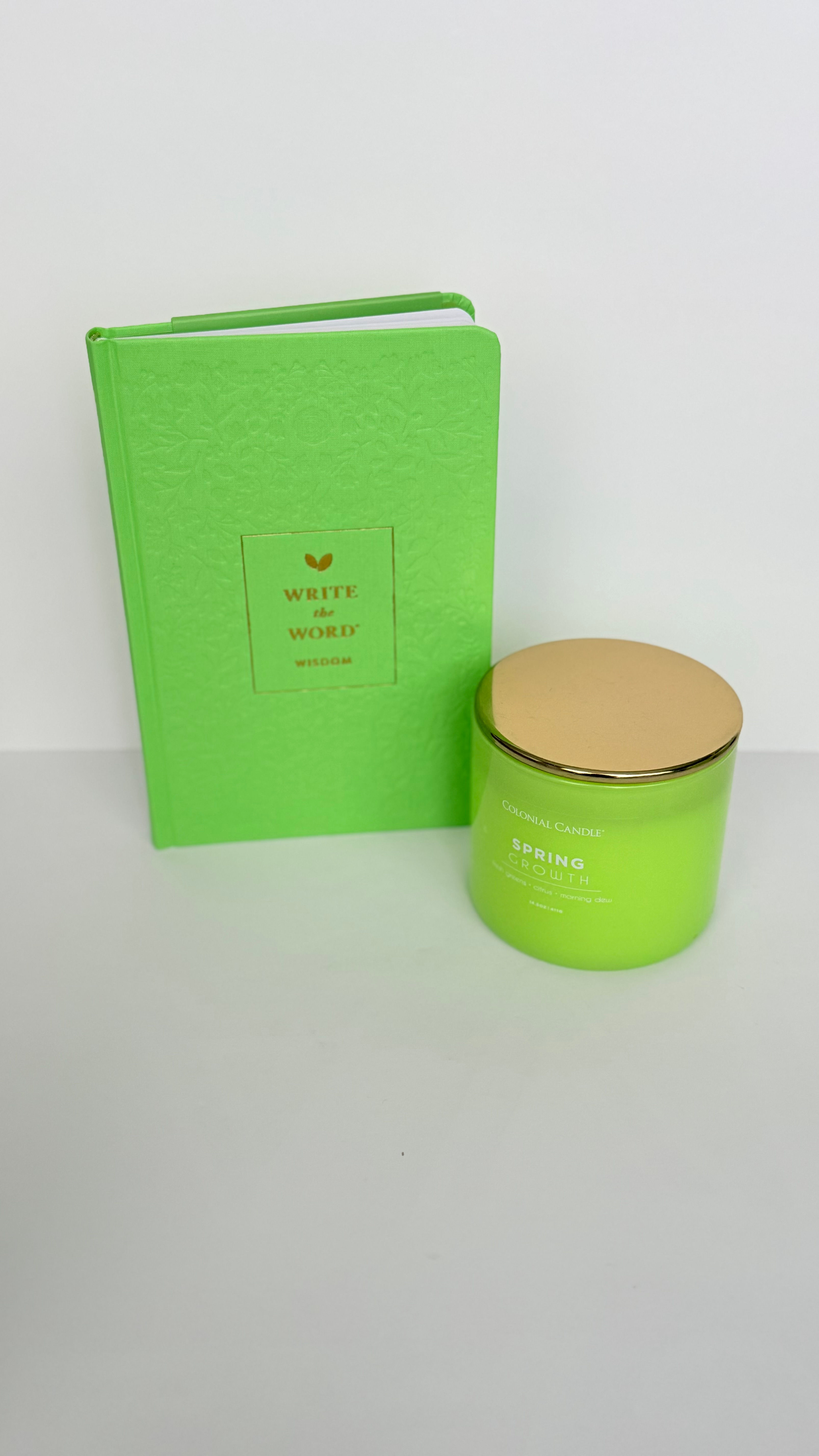 Write the Word Journal: Wisdom + Spring Growth Candle