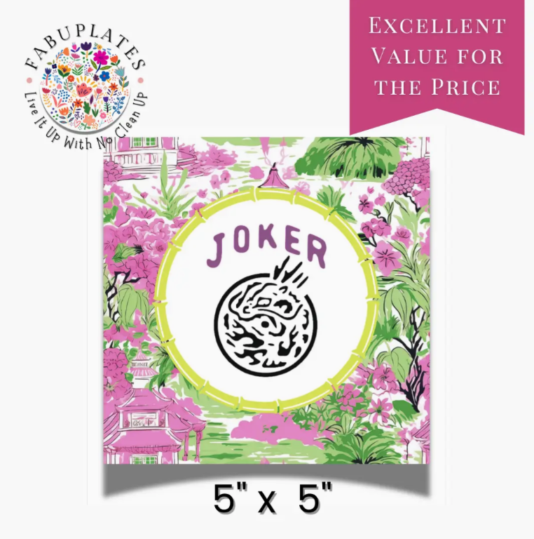 Mahjong Joker 24ct Cocktail Napkin Separates (3ply)