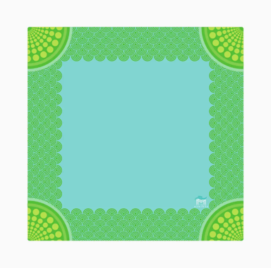 Confetti Mahjong Mat Green - My Fair Mahjong